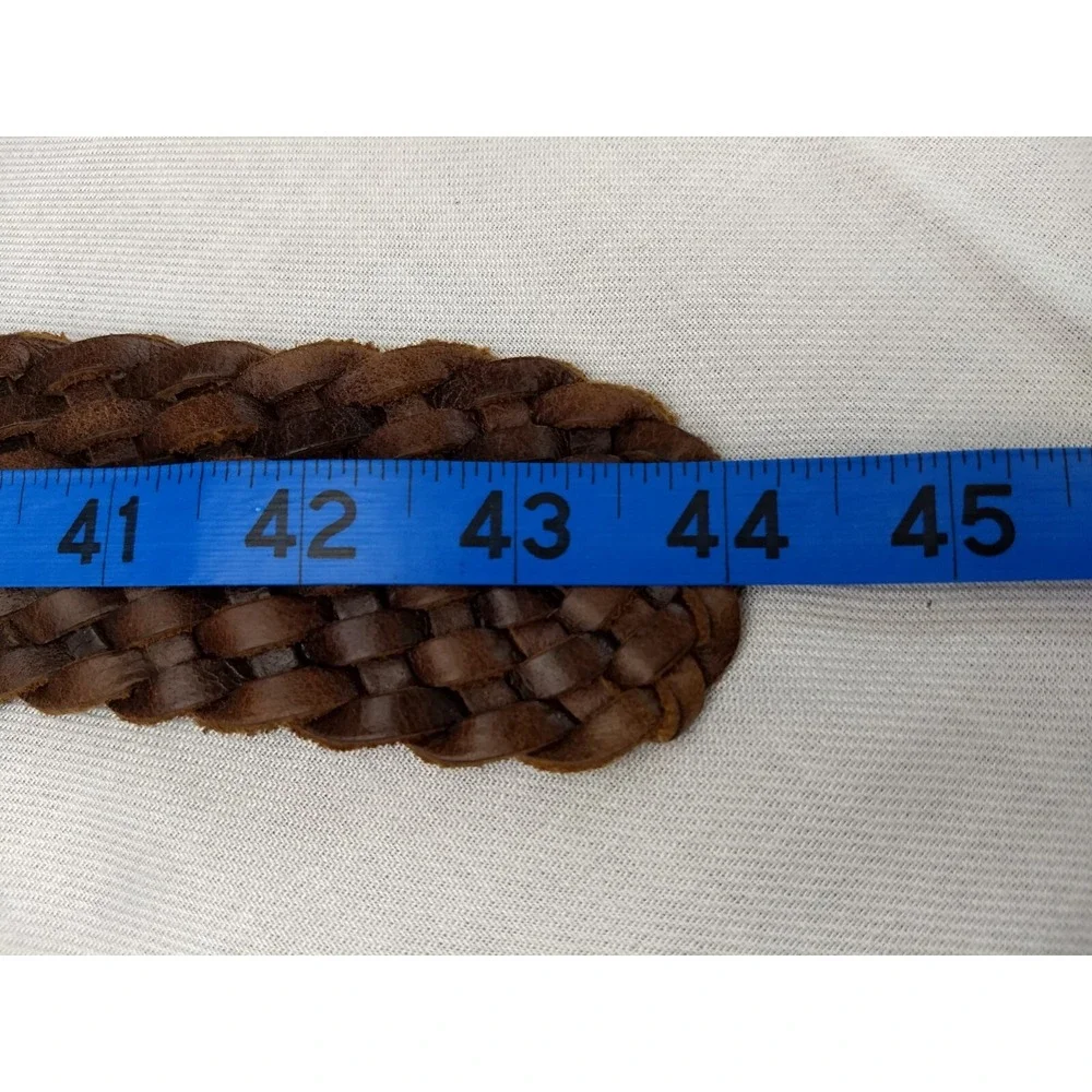 Michael Kors Braided Leather Belt Women 44